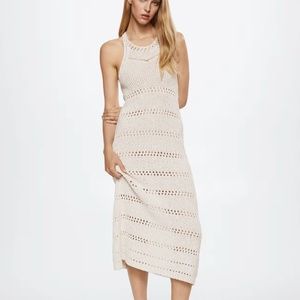 Mango Knit Openwork Sweater Size S